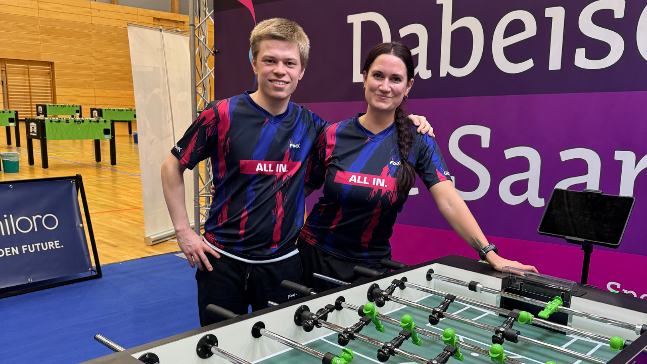 Tischfußballmeister Porrmann:Aust Deutsche Meister Mixed Tischfußball 2026 in Saarbrücken
